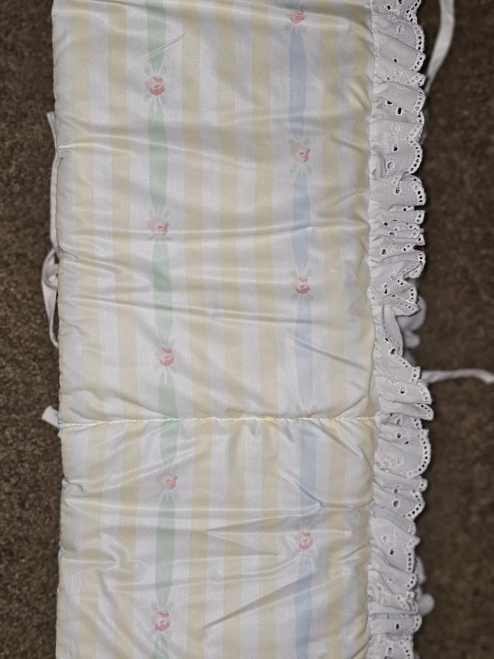 Judis Heirloom Collection Vintage Baby Comforter Pastel Colors Reversible Rare